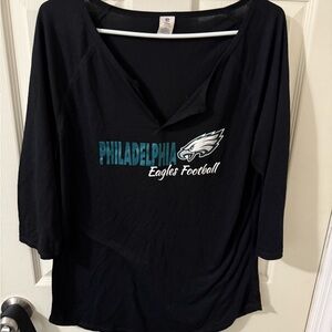 NFL Philadelphia Eagles Women's Black Tee